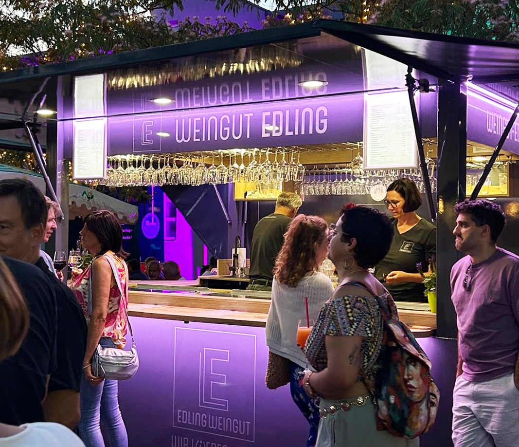 Weinbar auf öffentlichen Events